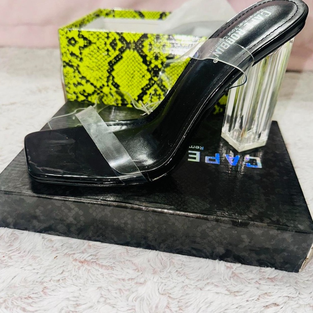 Cape Robbin Transparent Heel Sandals
